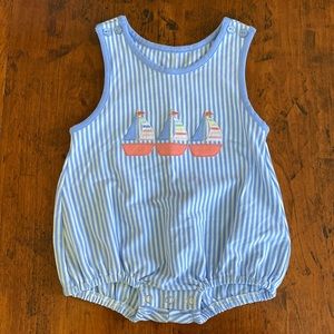 NWOT - Serendipity sailboat bubble onesie